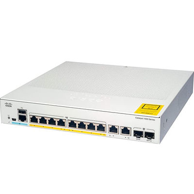 C1000-8P-2G-L Sakelar Optik Industri 8 X 10 100 1000 Ethernet PoE + Port